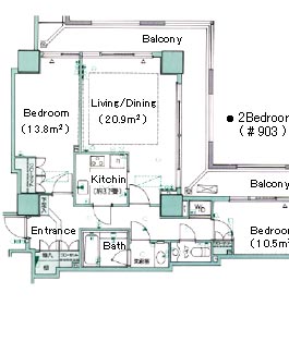 2Bedroom 75.96m2